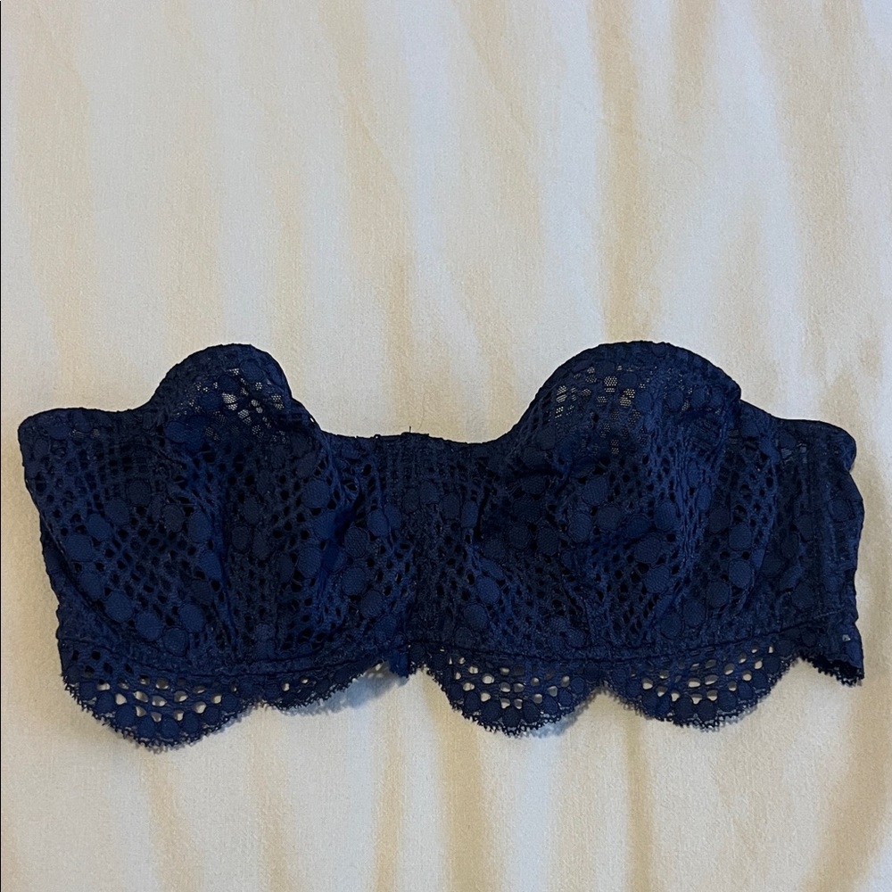 Victoria's Secret Navy Blue Lace Bandeau